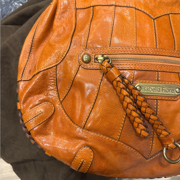 Isabella Fiore Brown Hobo with Vibrant Floral Pattern - Picture 10 of 13